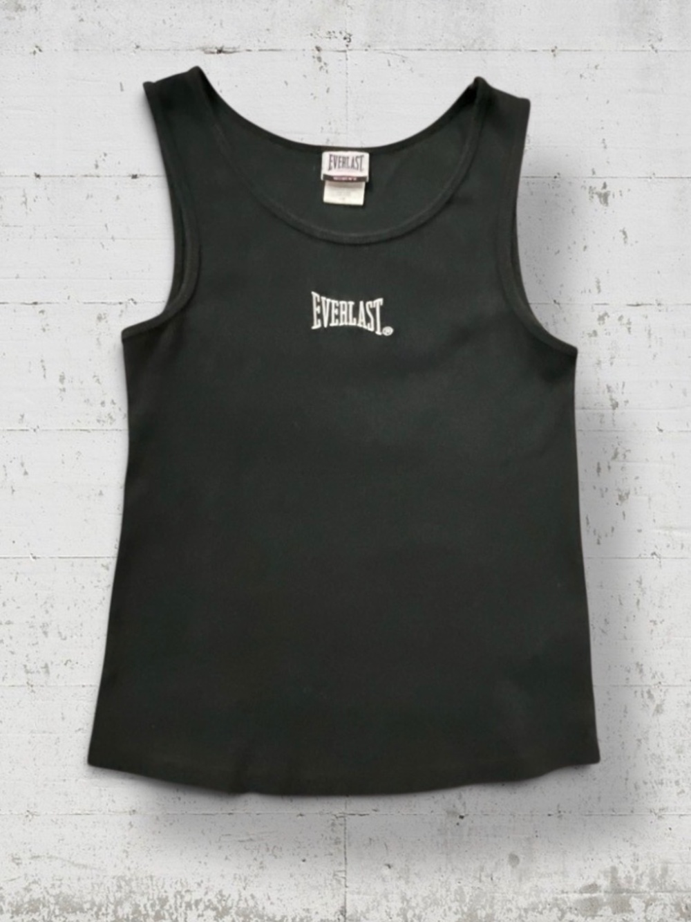 Everlast Black Athletic Tank Top Sz L, maybe Medium see measurements- stretchy
